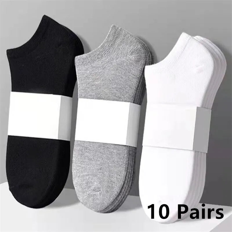 10 pares de meias Unissex (100% algodão)